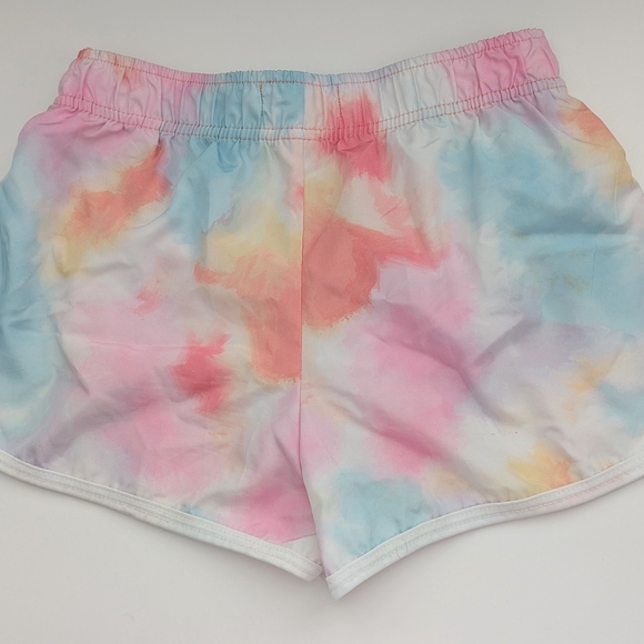 Kids (Size Small/7-8) Pastel Colored Tie-Dye Shorts w/Elastic Waist - Picture 6 of 14